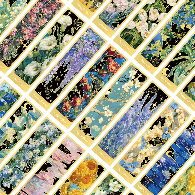 1 Set Flower Learning Paper Minimalist Bookmark