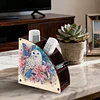 DIY Diamond Painting Kit Triangle Shaped Organizer Box Butterfly Lily Wooden Box