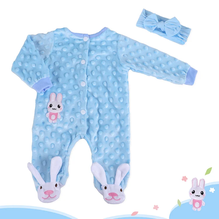 17''-22'' Inches Newborn Baby Dolls Sleepwear 3pcs Set Outfits Accessories Rebornartdoll® RSAW-Rebornartdoll®