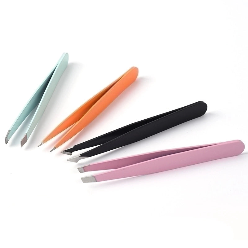 3 Pieces Casual Solid Color Stainless Steel Eyebrow Tweezers 1 Piece