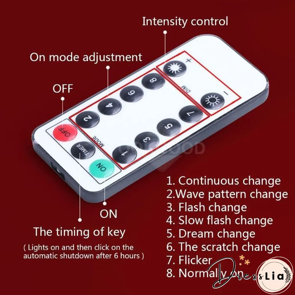 Halloween Themed LED String Lights With Remote Control