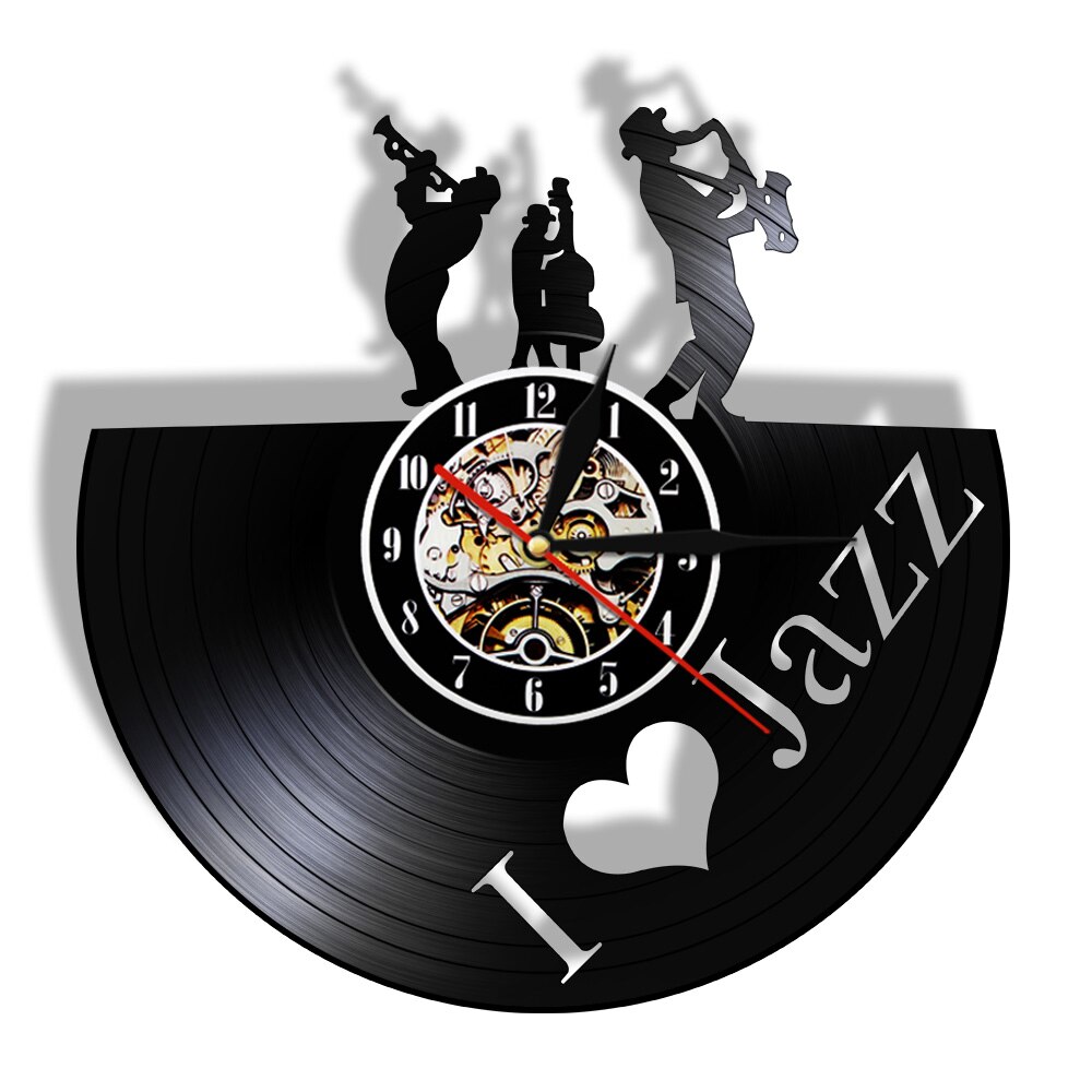 

Jazz Band - Vinyl Record Wall Clock - Without LED, 501 Original