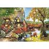 Bamboo Hut-9CT Stamped Cross Stitch Bead Embroidery 60*45cm tapestrymarket