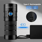 sofirn Flashlight High Lumens, 8000 Lumens Super Bright SP36 Pro Powerful  Light USB C Rechargeable with 4*LED 5000K, Anduril 2.0 Programmable UI and