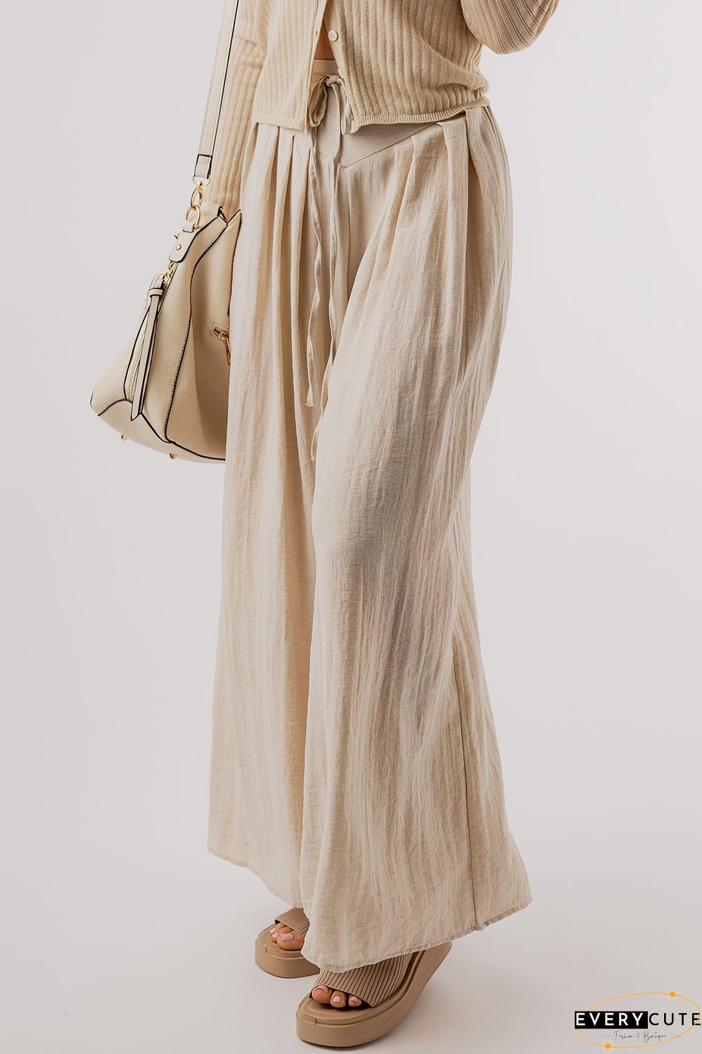 Tied Wide Leg Pants