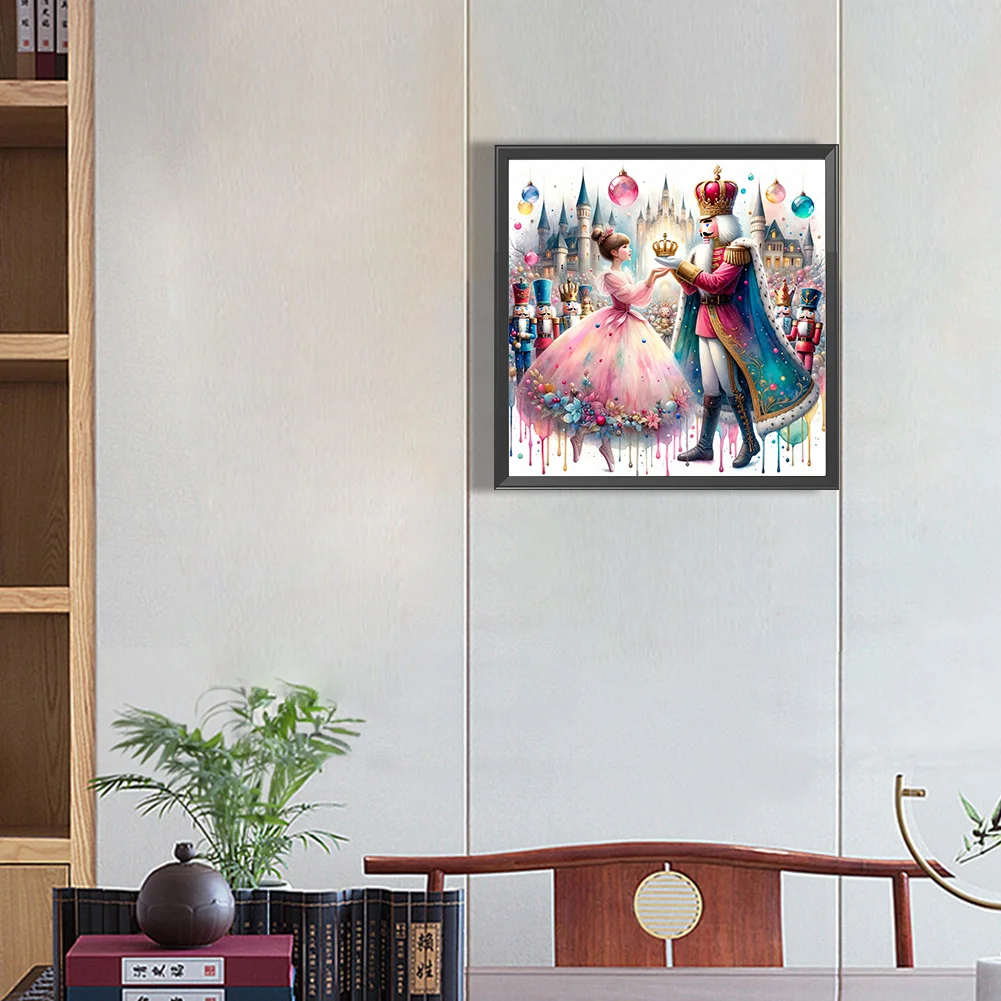 Diamond Painting - Full Square Drill - Nutcracker and Princess(Canvas|45*45cm)