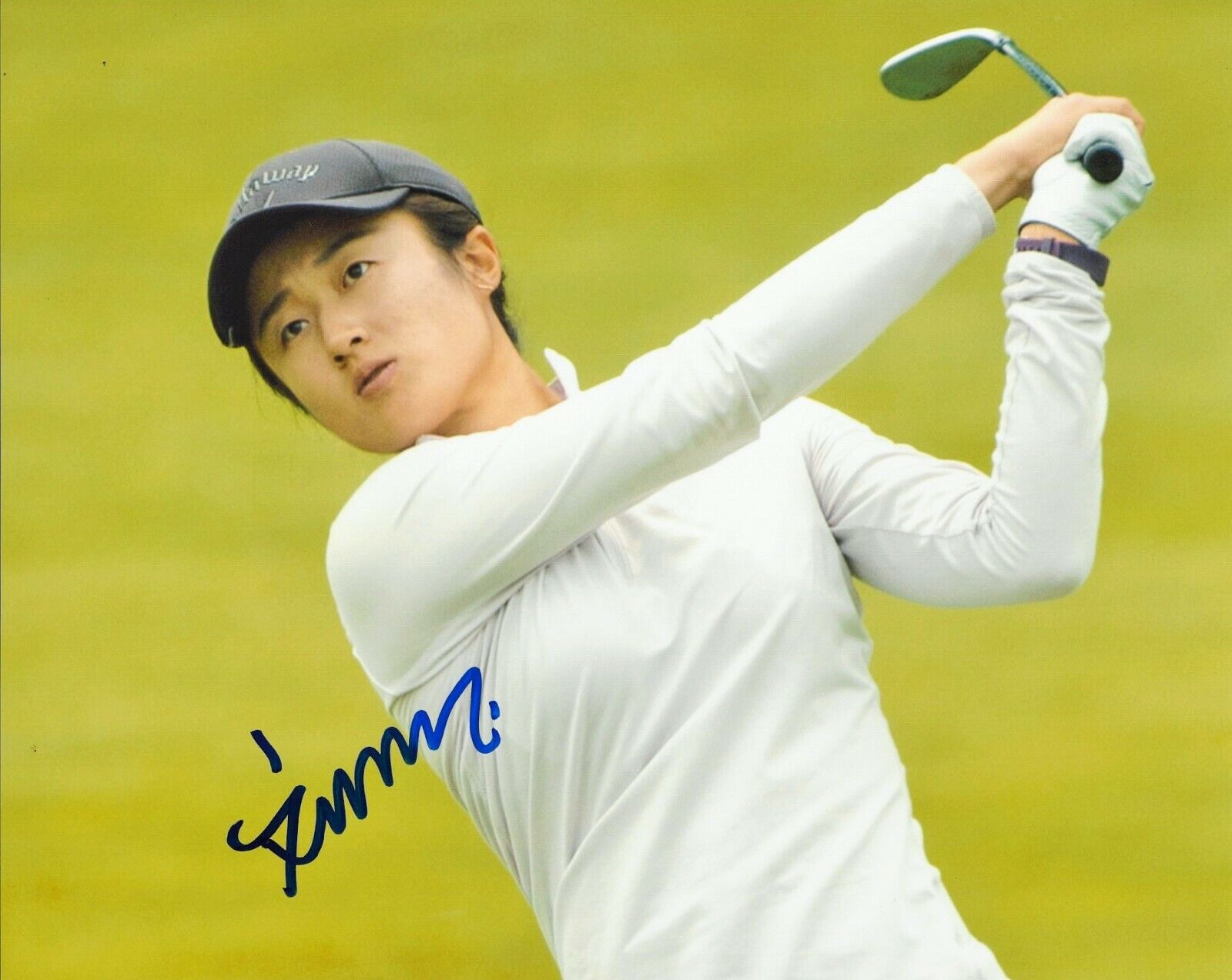 LPGA GOLFER YU LIU HAND SIGNED 8x10 Photo Poster painting A w/COA WOMEN'S GOLF DUKE PROOF