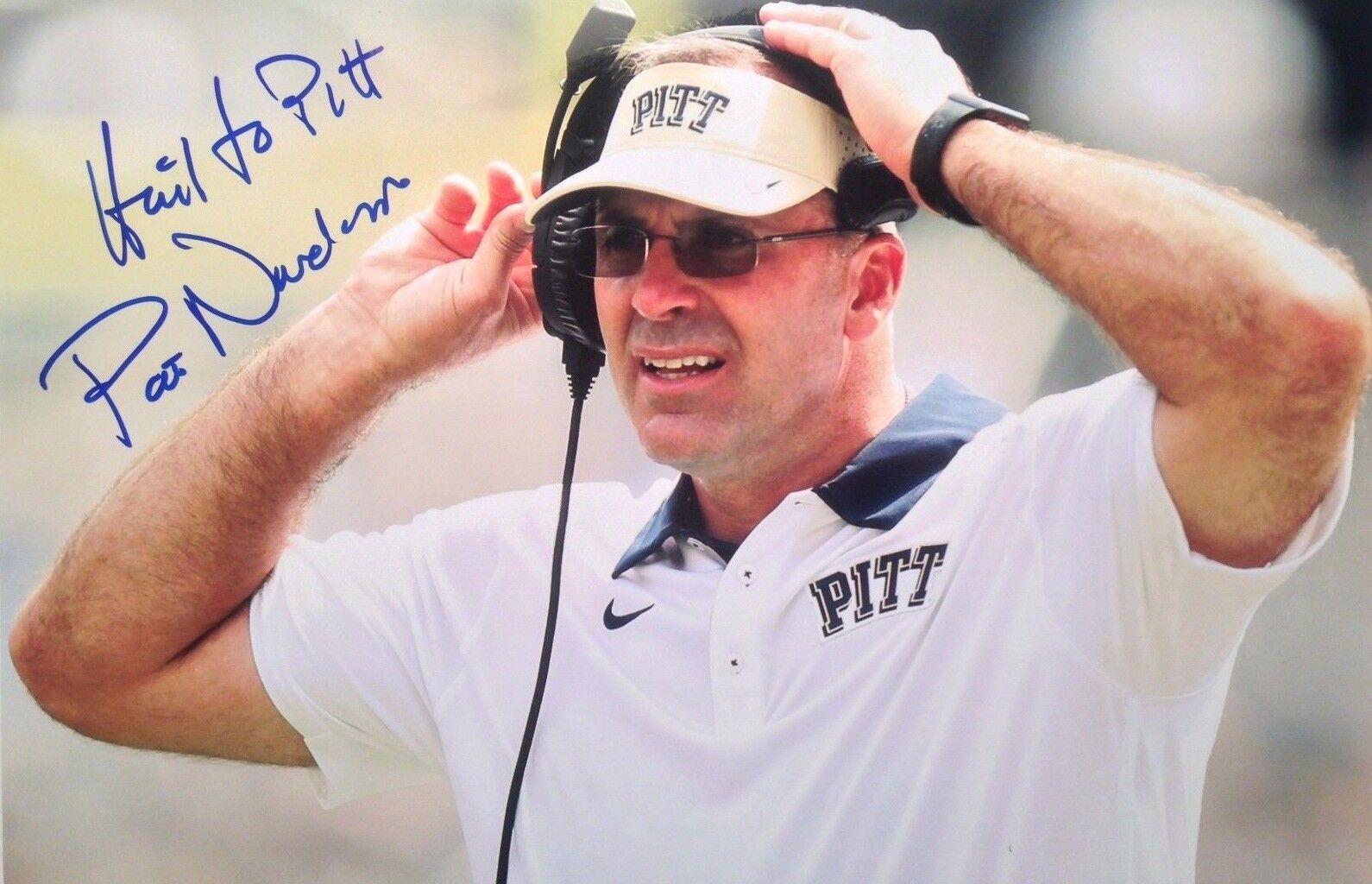 Pat Narduzzi AUTOGRAPH Photo Poster painting signed 8X12 UNIVERSITY OF PITTSBURGH PITT PANTHERS