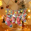 >SALE<Acrylic Christmas Stockings Diamond Painting Hanging Pendant for Home Decor