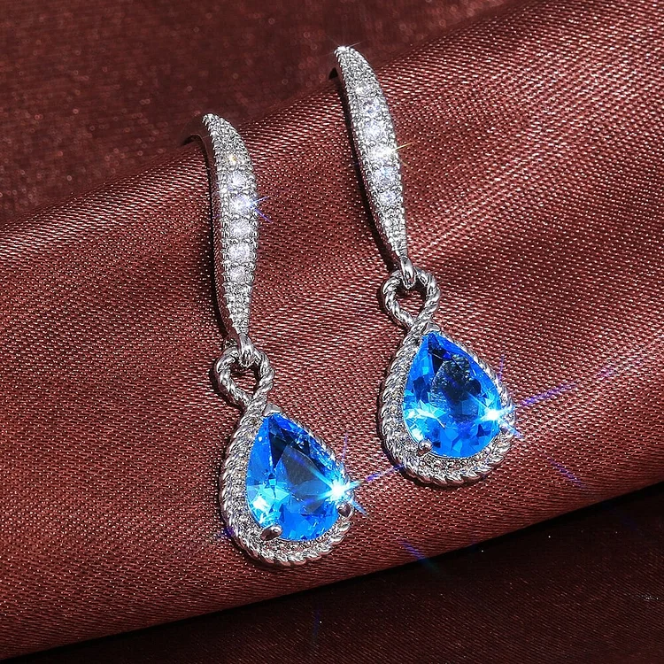 Waterdrop Cube Earrings for Women
