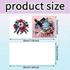 6pcs Diamond Painting Independence Day Greeting Card with Envelope for Family Friends Holiday Gift Congratulations