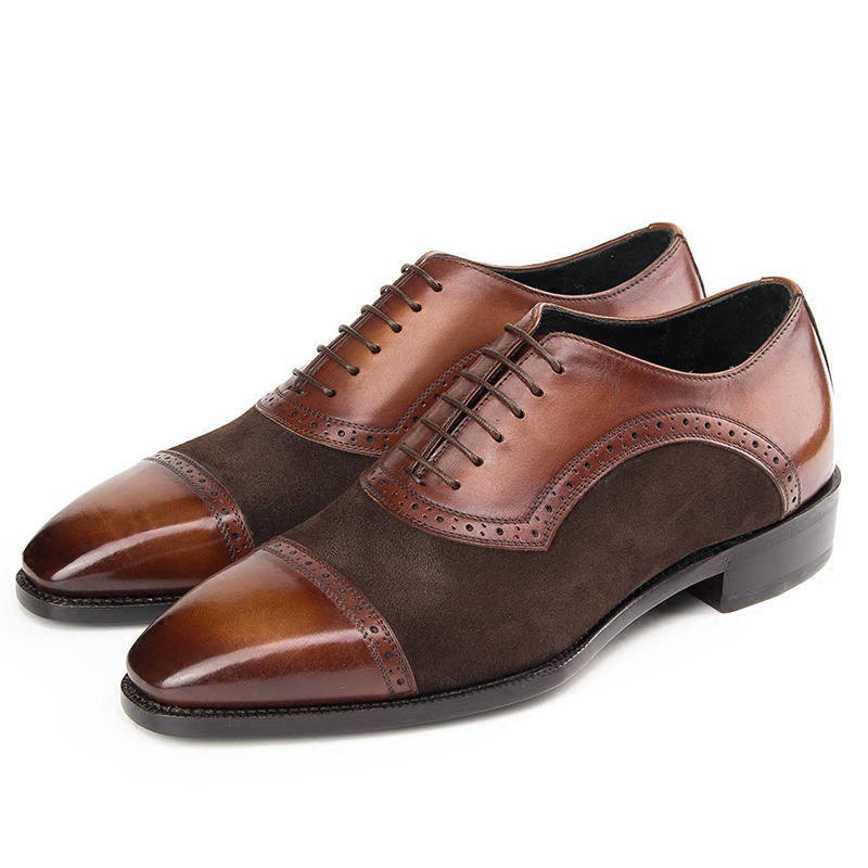 Mens Brown Dress ShoesLeather Oxford Shoes