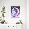 Moon Cat  | Crystal Rhinestone  | Full Round Diamond Painting Kits