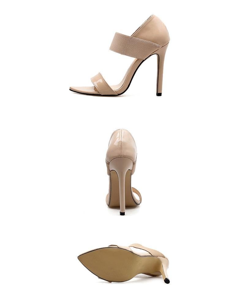 pointed open toe sandals