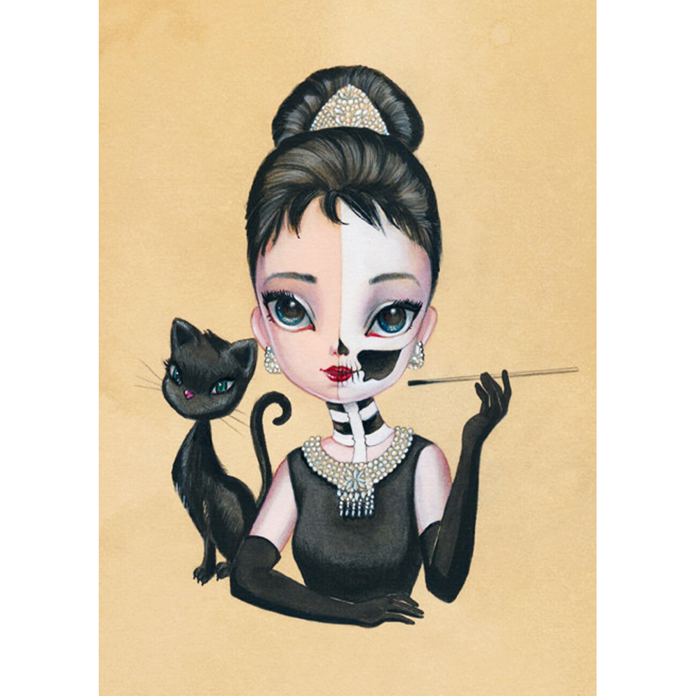 

Big Eyes Doll - Round Drill Diamond Painting - 30*40CM, 501 Original