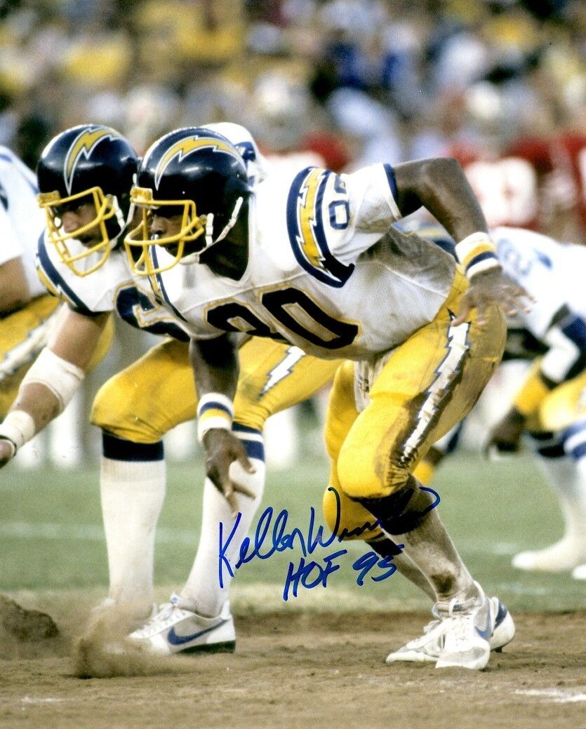 Autographed KELLEN WINSLOW HOF San Diego Chargers 8x10 Photo Poster painting w/COA