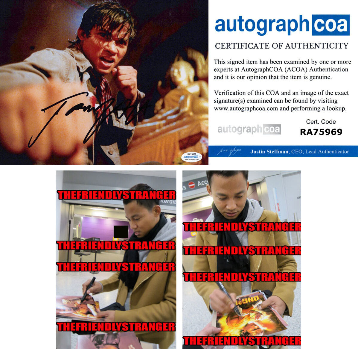 TONY JAA signed Autographed ONG-BAK