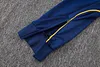 Joyfball 2025/2026 Real Madrid Long Zipped Jacket Retro Version Royal Blue Soccer Jersey 1:1 Thai Quality 