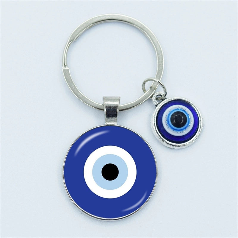 Vintage Style Minimalist Devil’s Eye Zinc Alloy Unisex Bag Pendant Keychain