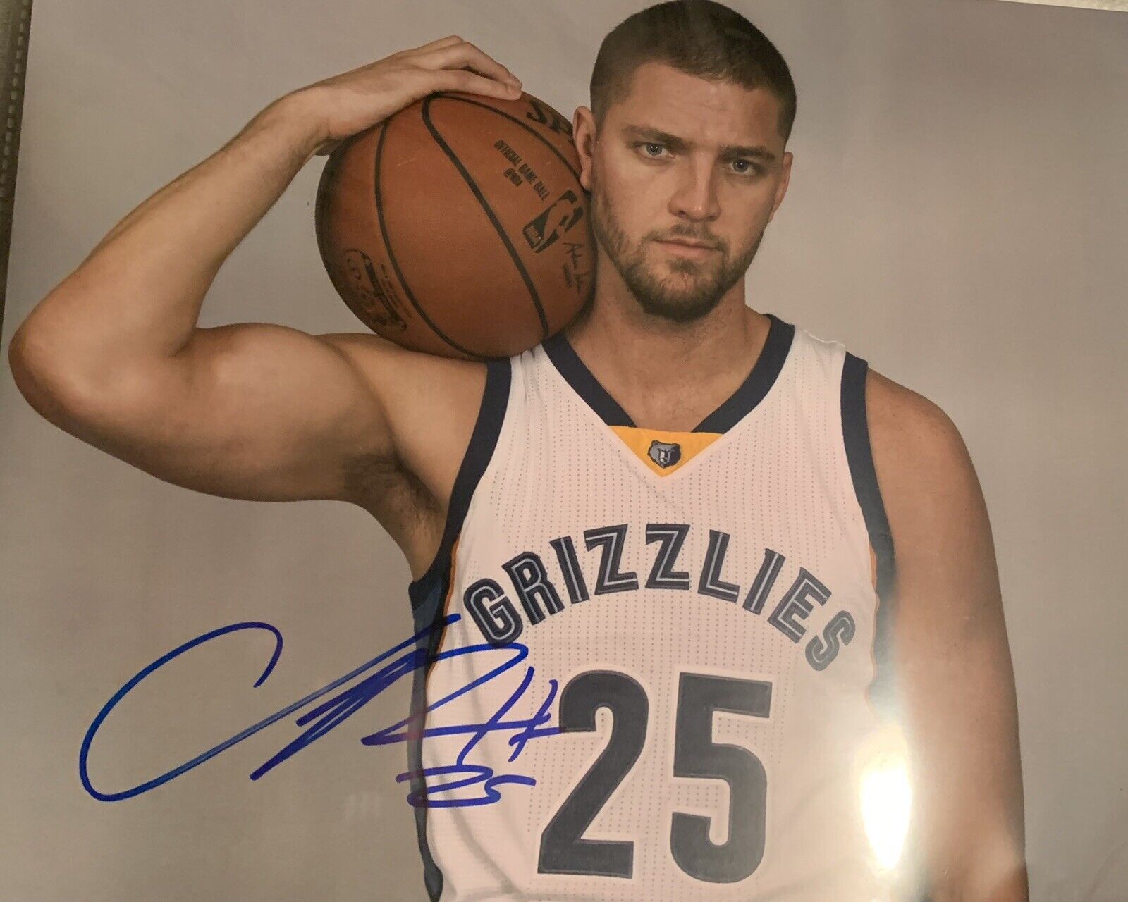 chandler parsons Signed 8x10 Photo Poster painting Pic Grizzlies Nba