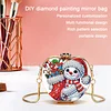 Schneemann-DIY, Acryl-Liebeskunst, Diamantmalerei, Geldb&ouml;rse mit Kette f&uuml;r Frauen
