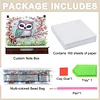 Wooden DIY Owl Diamond Painting Kit Note Box with 160 Papers for Office Desk