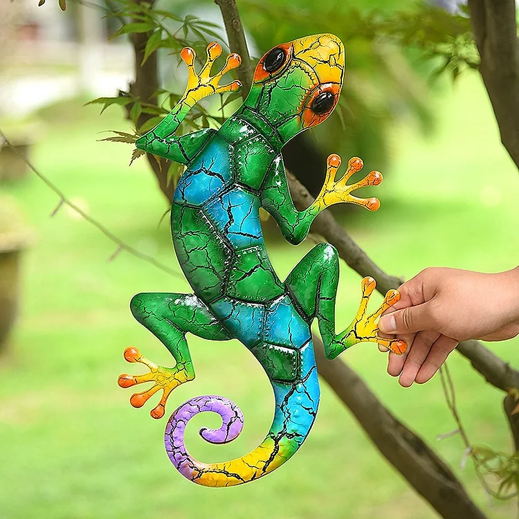 For Home Garden Farmhouse Hanging Gecko Wall Art Decoration