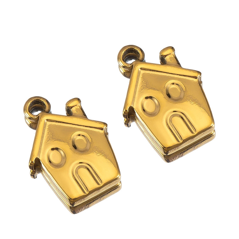 10 PCS/Package 14 * 12mm 304 Stainless Steel Tortoise Dolphin Shell Pendant Jewelry Accessories