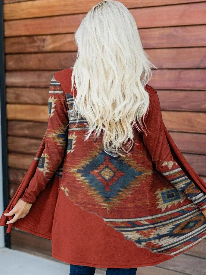 Women's Western AZTEC Retro Cardigan