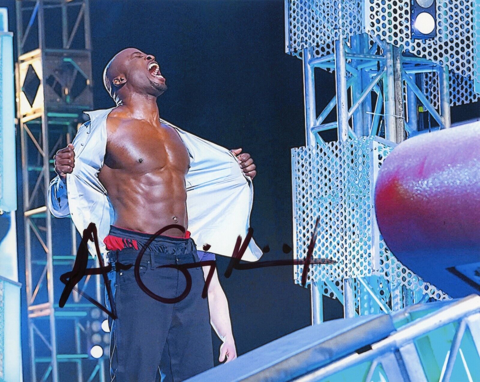 AKBAR GBAJA-BIAMILA Authentic Hand-Signed American Ninja Warrior