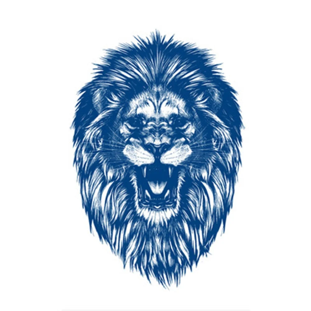 1PC Waist Sexy Body Art Ink Juice Flower Lion Flash Tattoos Lasting Waterproof Temporary Tattoo Sticker For Men Women Fake Tatoo