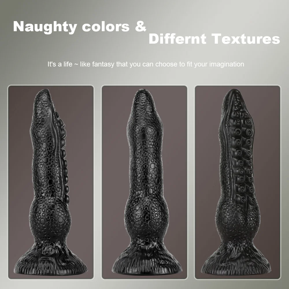 7.08-11.81inches 4 Sizes Silicone Tentacle Octopus Dildo Anal Plug
