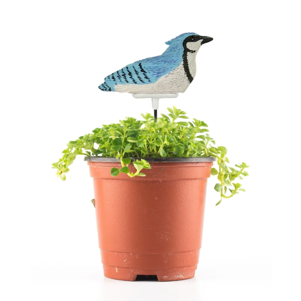 Soil Water Tester Bird Shape Flower Pot Moisture Sensor Farm Meter (Blue)