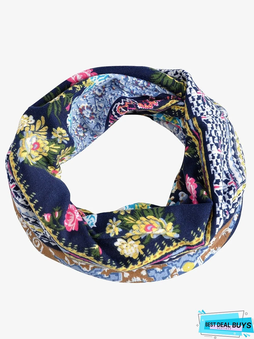 Women Vintage Stripe Print Beanie Outdoor Windproof Hat