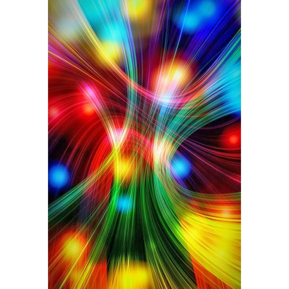 

30*40CM - Round Drill Diamond Painting - Abstract Light Beam, 501 Original