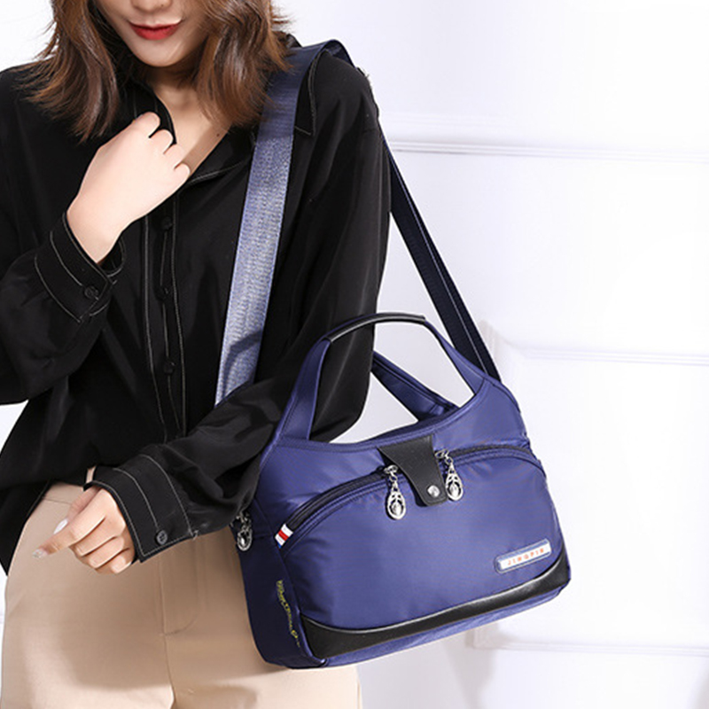 Large-capacity waterproof and anti-theft fashion handbag