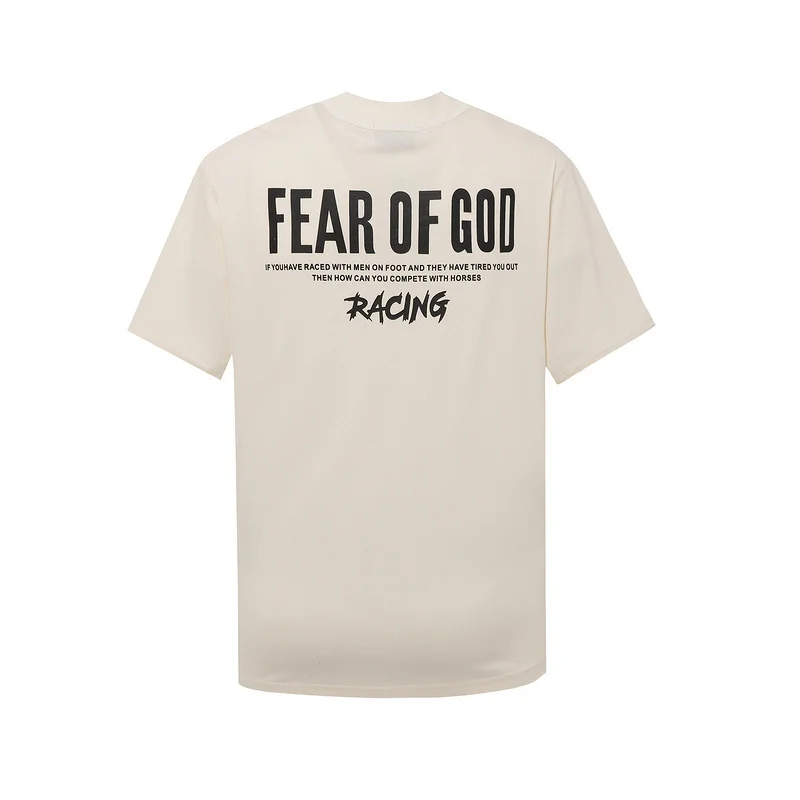 FEAR OF GOD Main Line Co Branded Solid Hip Hop ESSENTIALS Short Sleeves