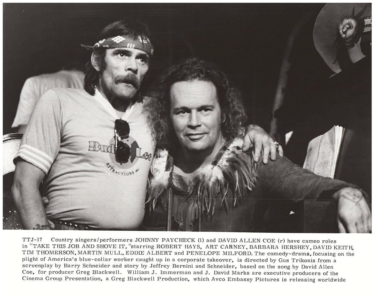 Johnny Paycheck David Allen Coe 8x10 Picture Photo Poster painting Gorgeous Celebrity #1