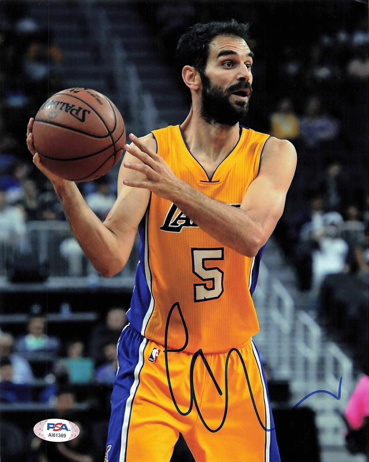 Jose Calderon signed 8x10 Photo Poster painting PSA/DNA Los Angeles Lakers Autographed