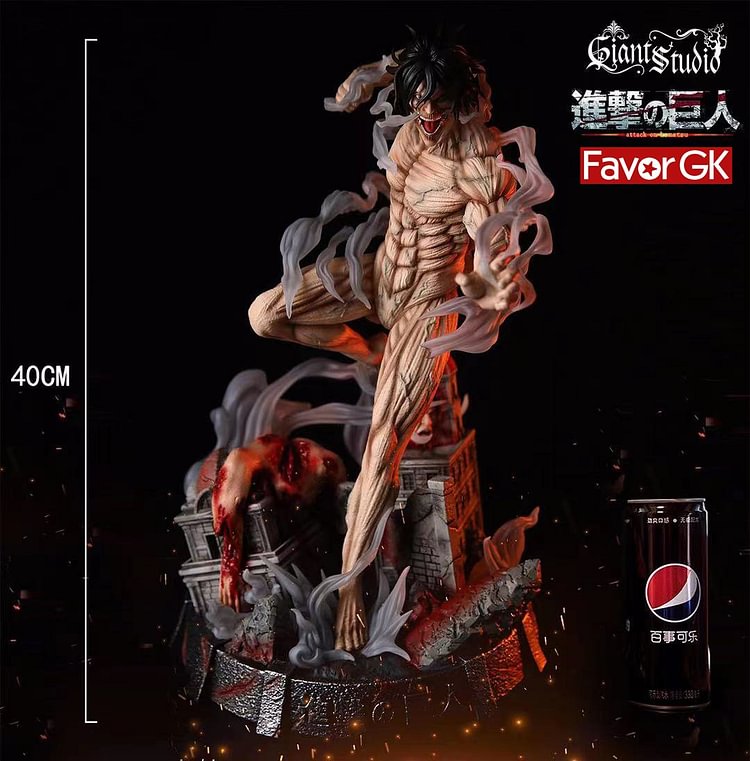 Attack Titan Eren Yeager with LED - Attack On Titan Resin Statue - Giant Studio [Pre-Order]-shopify