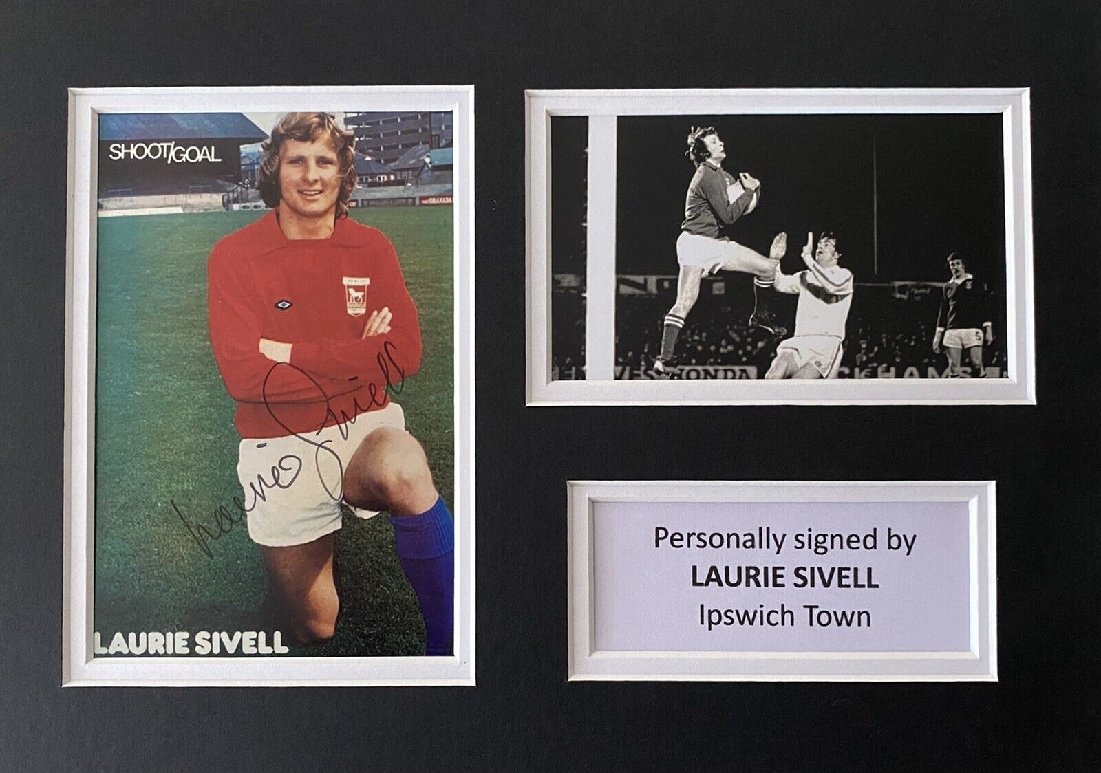 Laurie Sivill Genuine Signed Ipswich Town Photo Poster painting In A4 Mount Display