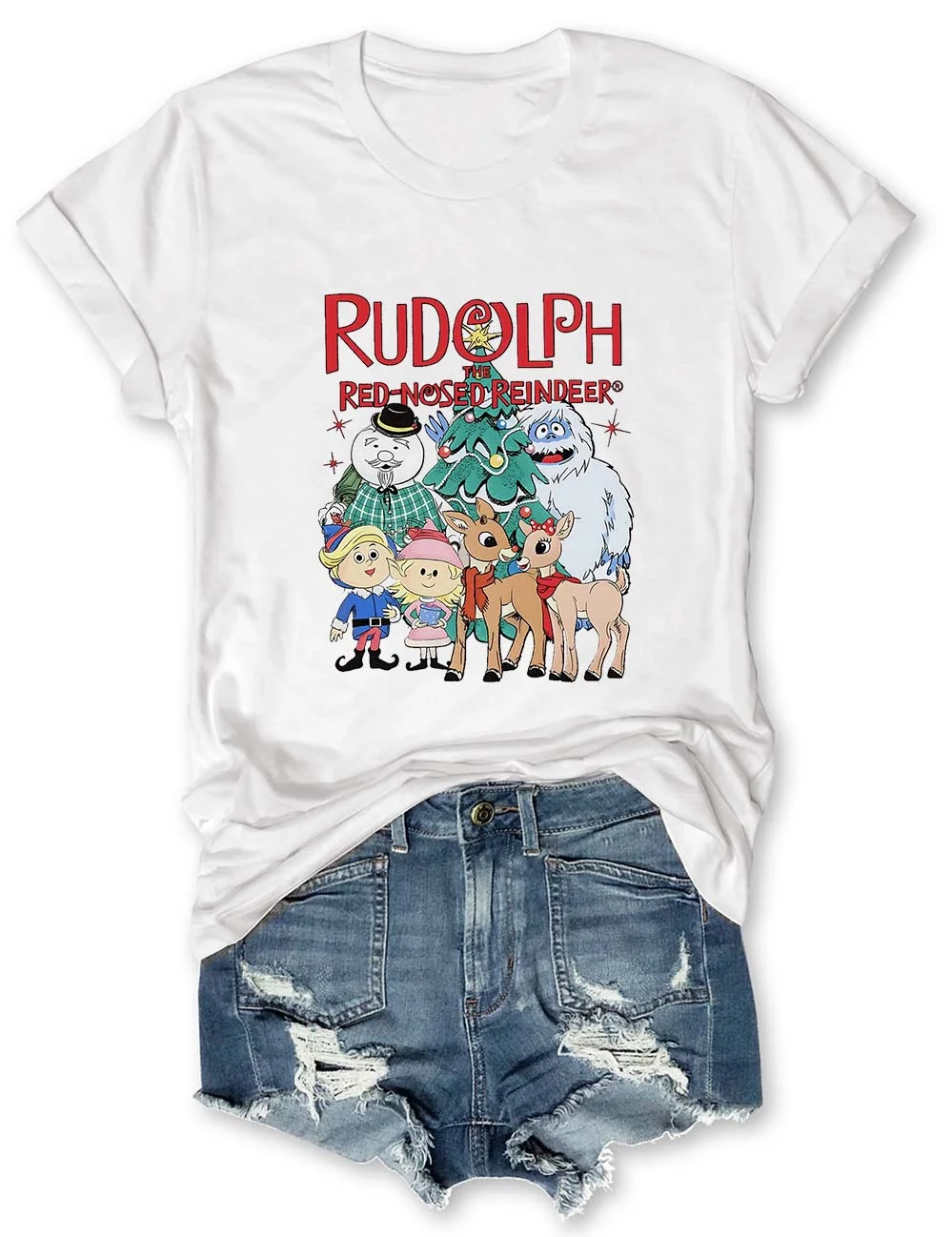 Rudolph The Red Nosed Reindeer Christmas T-Shirt
