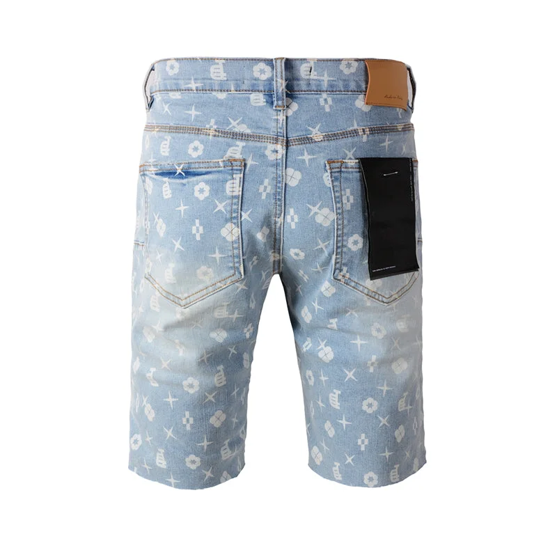 Purple Fashion Jeans 5089