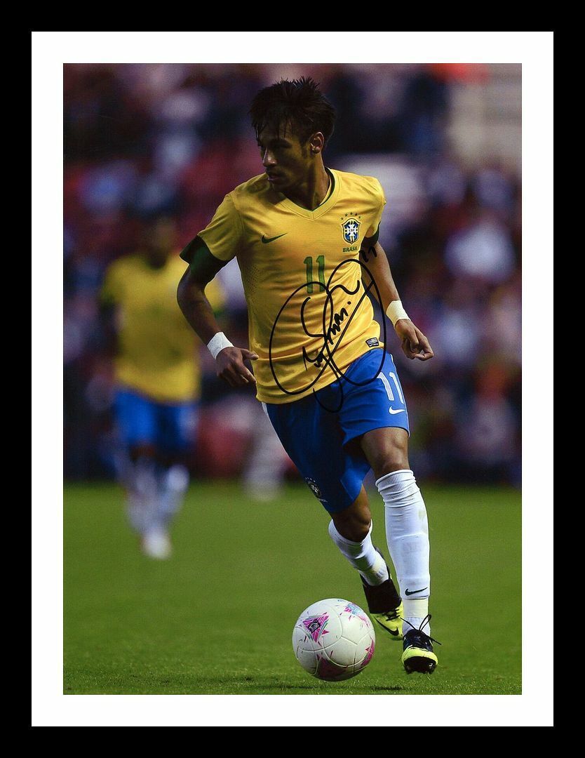 Neymar Jr Autographed Signed & Framed Photo Poster painting 2