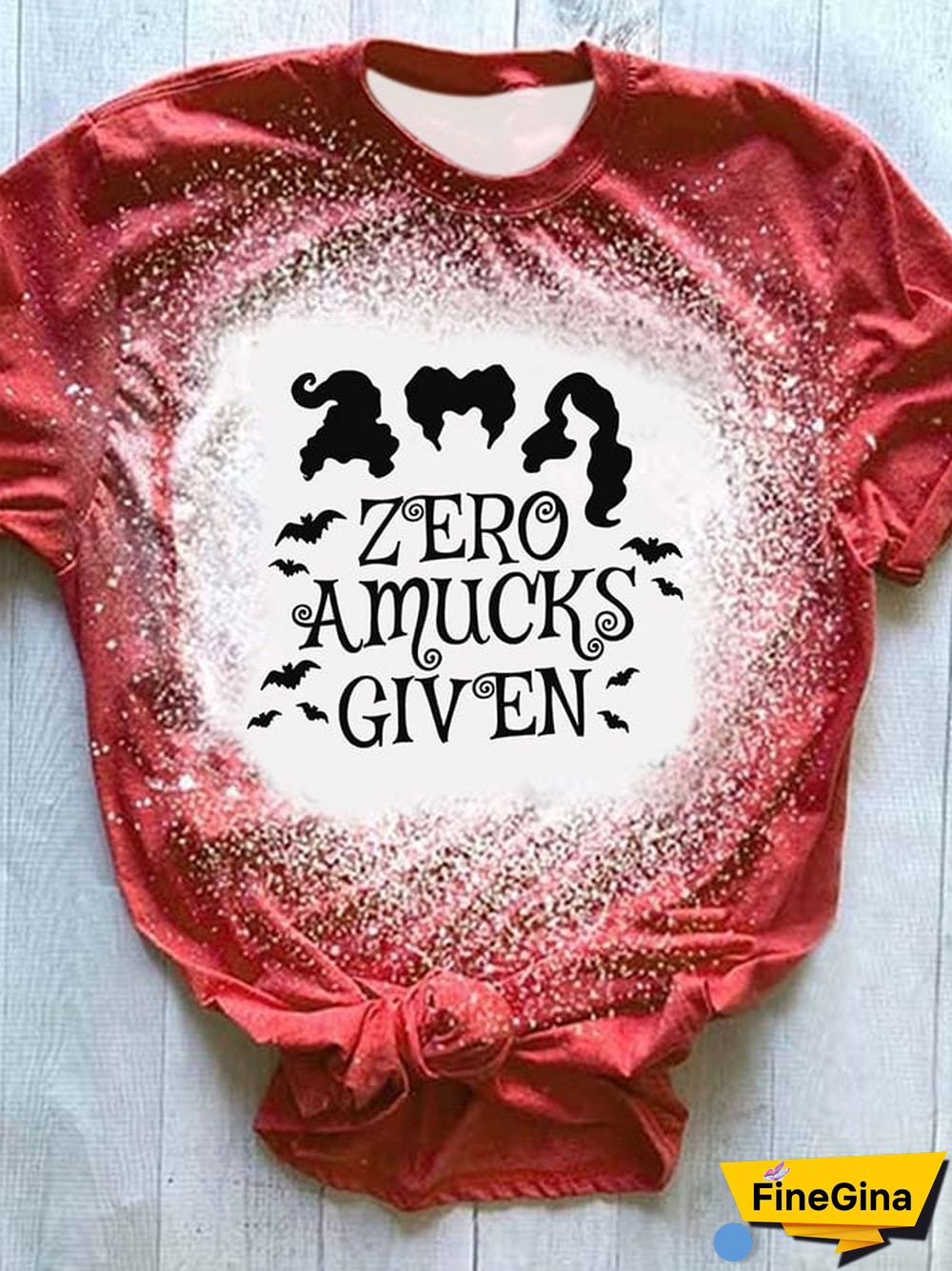 Fashion Tie Dye Print Crew Neck Short Sleeve T-Shirt