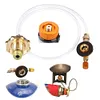 Propane Refill Adapter Portable Flat Cylinder Tank Coupler for Outdoor Gas Stove