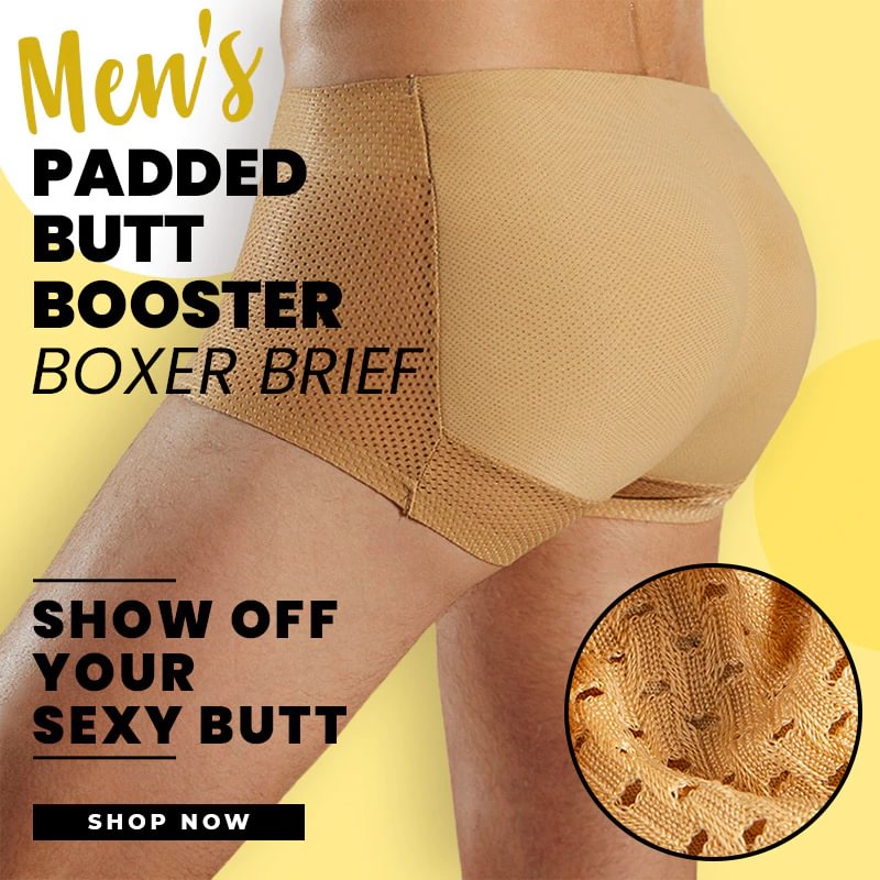 Men's Padded Butt Booster Boxer Brief