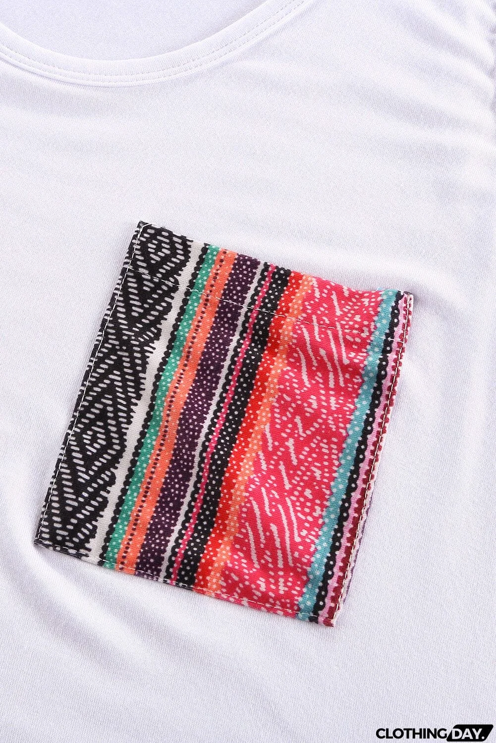 Casual Women Tank Top with Multicolor Pocket