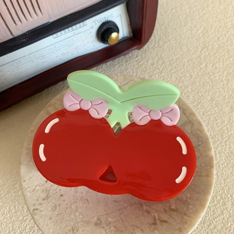 Women’s Cute Cherry Acetic Acid Sheets Hair Claws