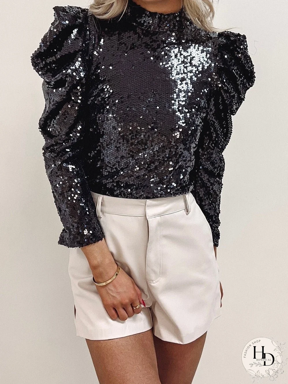 Trendy Sequin Top